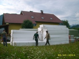 bauphasen - Fertighaus Pasterk, Österreich