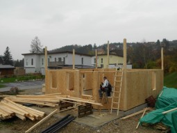 faze gradnje - montažna hiša Ana 3, Avstrija